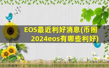 EOS最近利好消息(币圈2024eos有哪些利好)